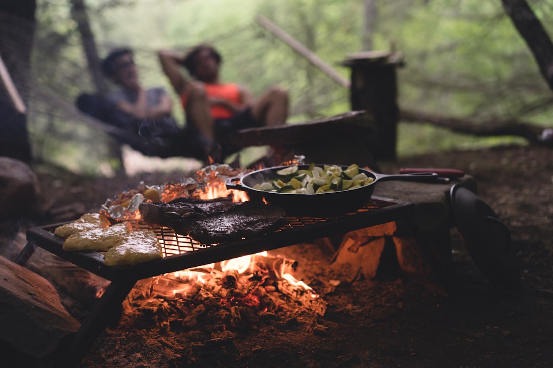 登山中のアウトドア料理