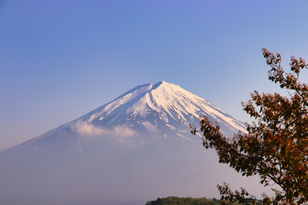 夕暮れの富士山