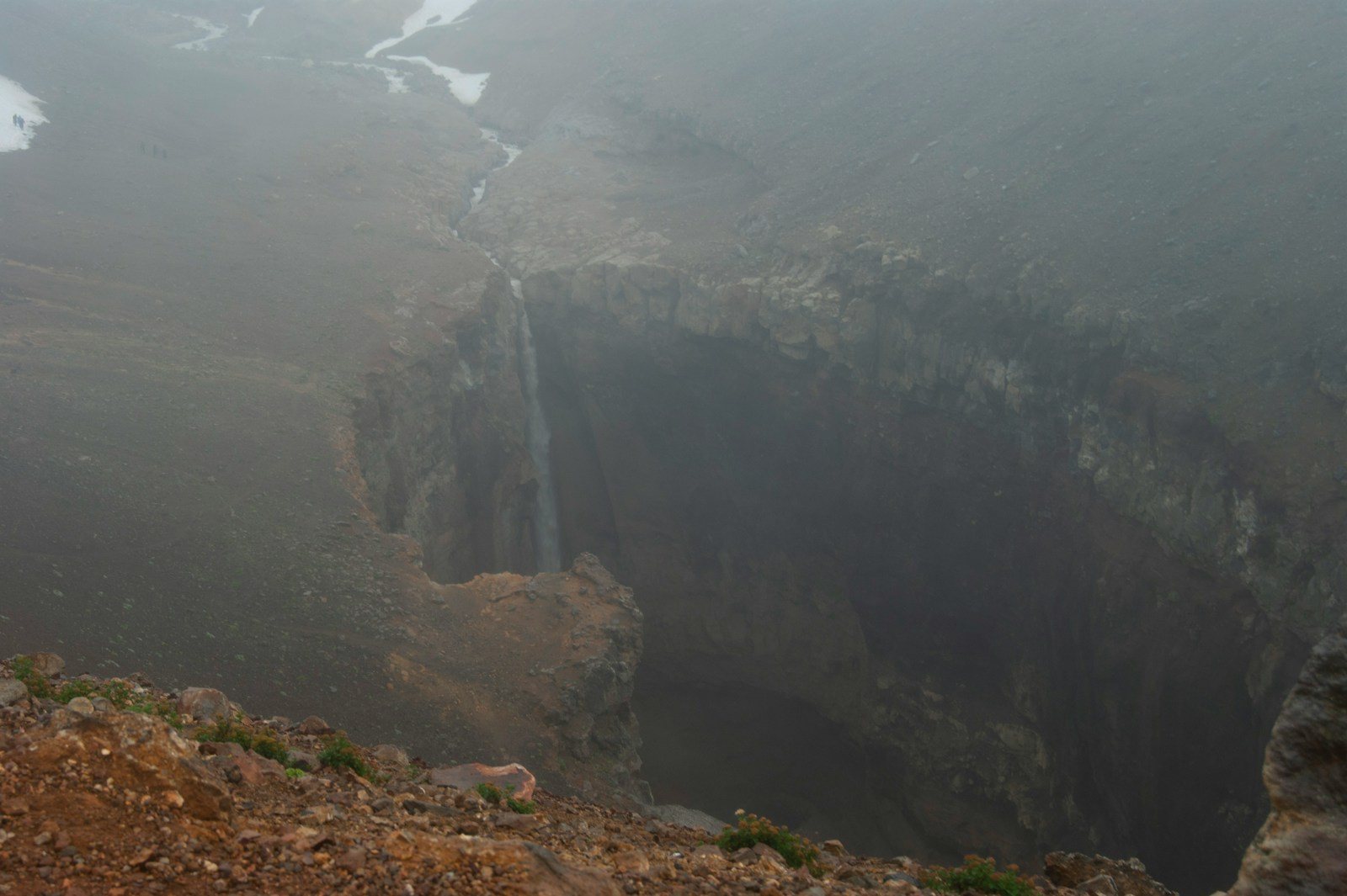 植生のない火山地形の高まり