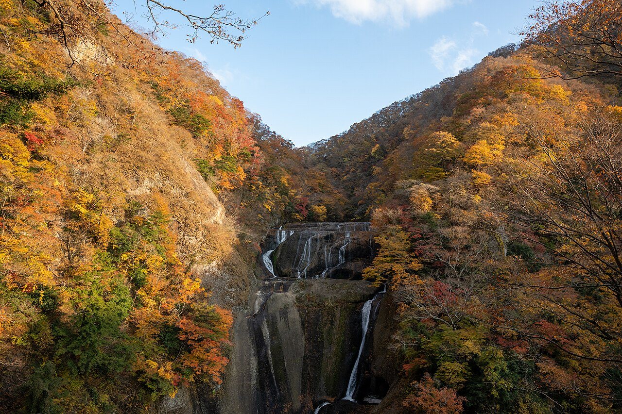 袋田の滝の紅葉